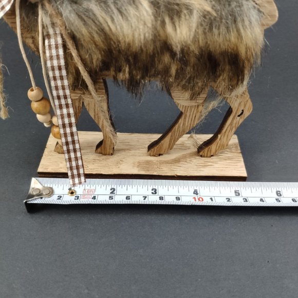 Vintage Pair of Mismatched Reindeer With Antlers 10.75" - Picture 12 of 15